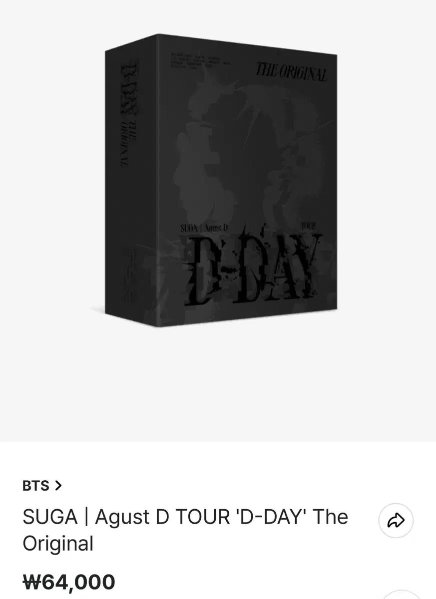 SUGA AgustD D-DAY The Orignal ,LP